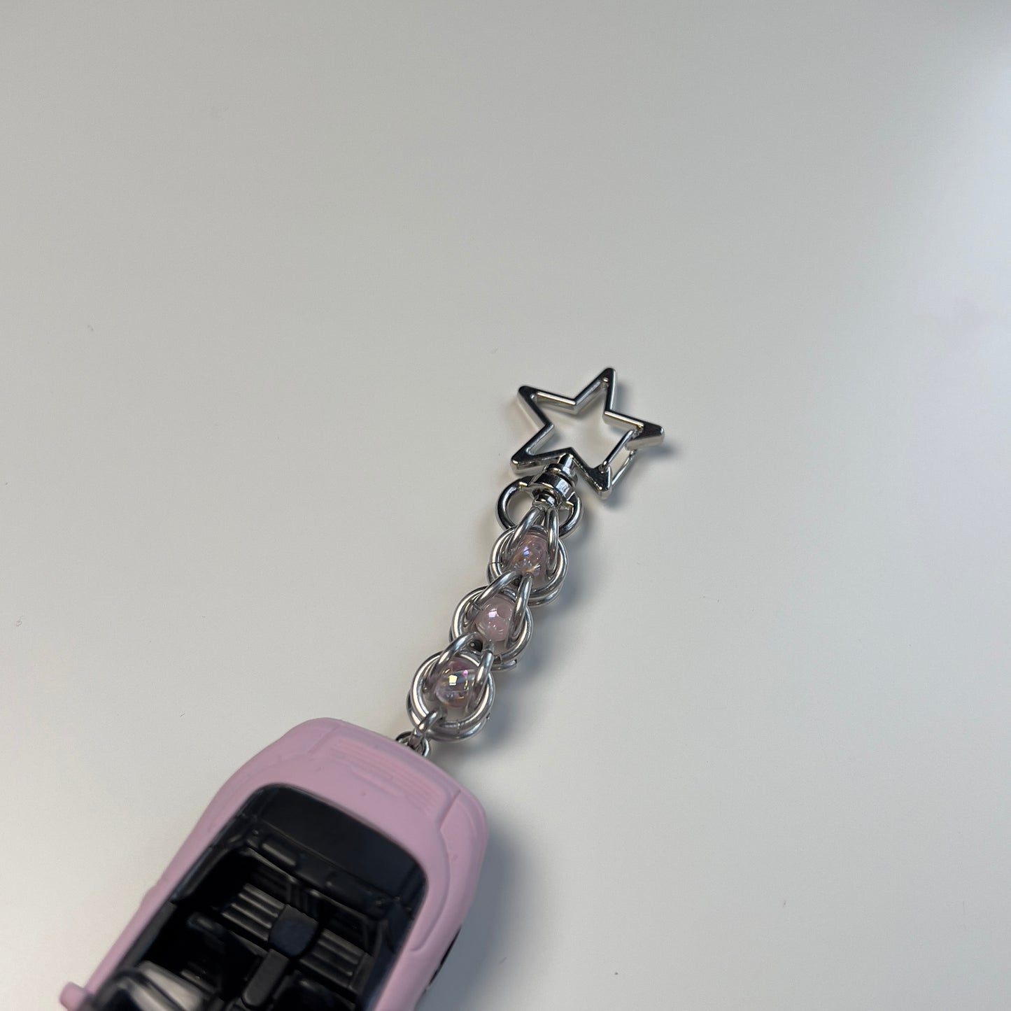 Porsche 911 Carrera Cabriolet Beaded Keychain