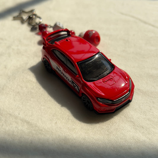 2018 Honda Civic Type R & Ramen Kitty Beaded Keychain