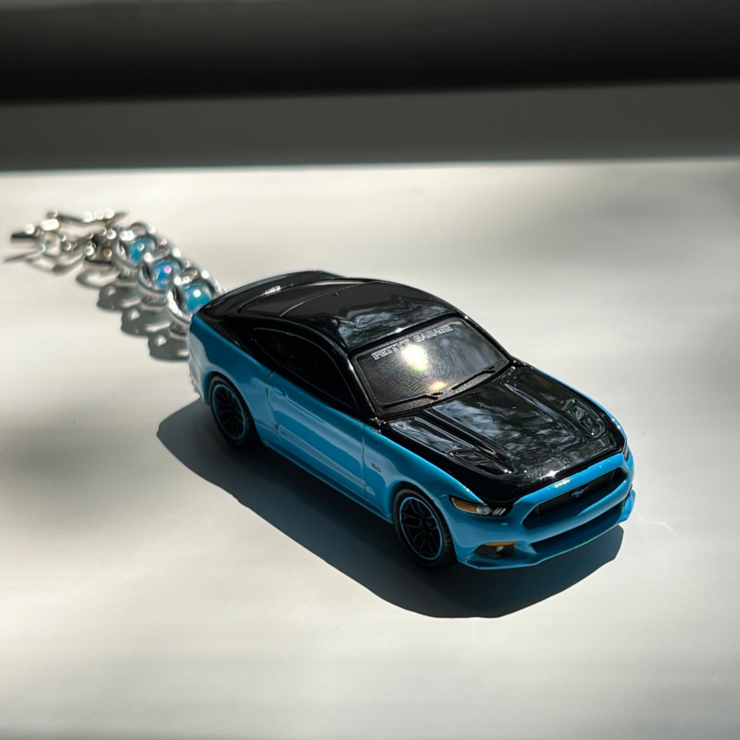 Mustang Beaded Keychain