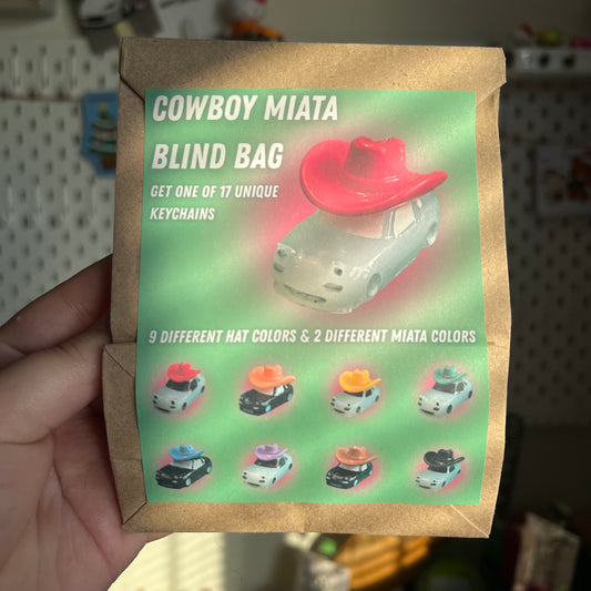 Cowboy Miata Beaded Keychain Blind Bag