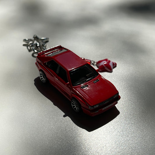 ‘87 Audi Quattro Beaded Keychain