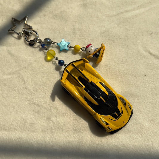 Koenigsegg Jesko & Kitty Beaded Keychain