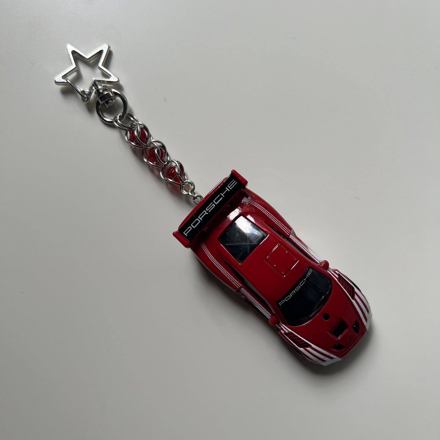 Porsche 935 Beaded Keychain