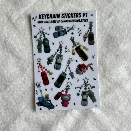 OOPS Keychain Stickers V1 Sticker Sheet