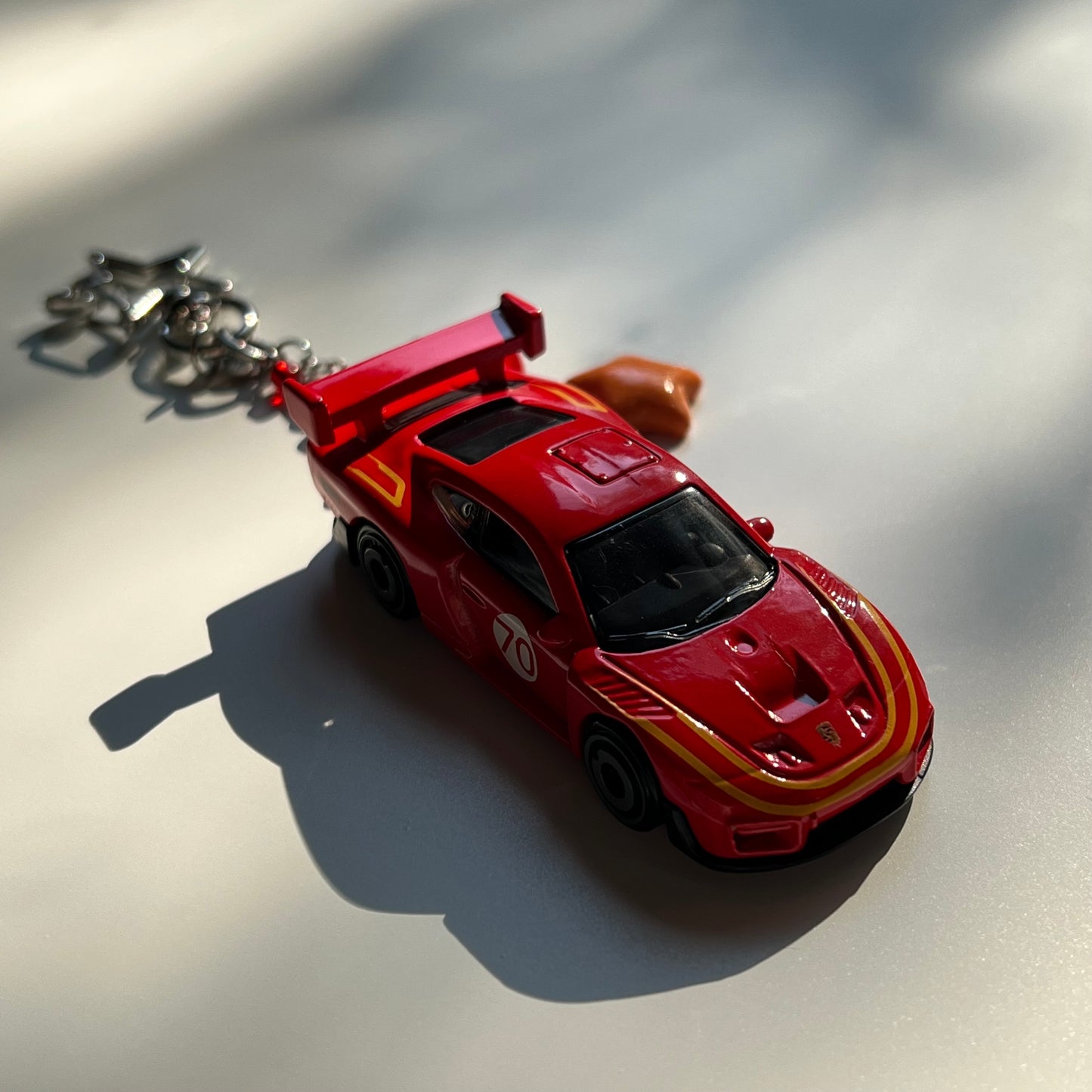 Porsche 935 Beaded Keychain