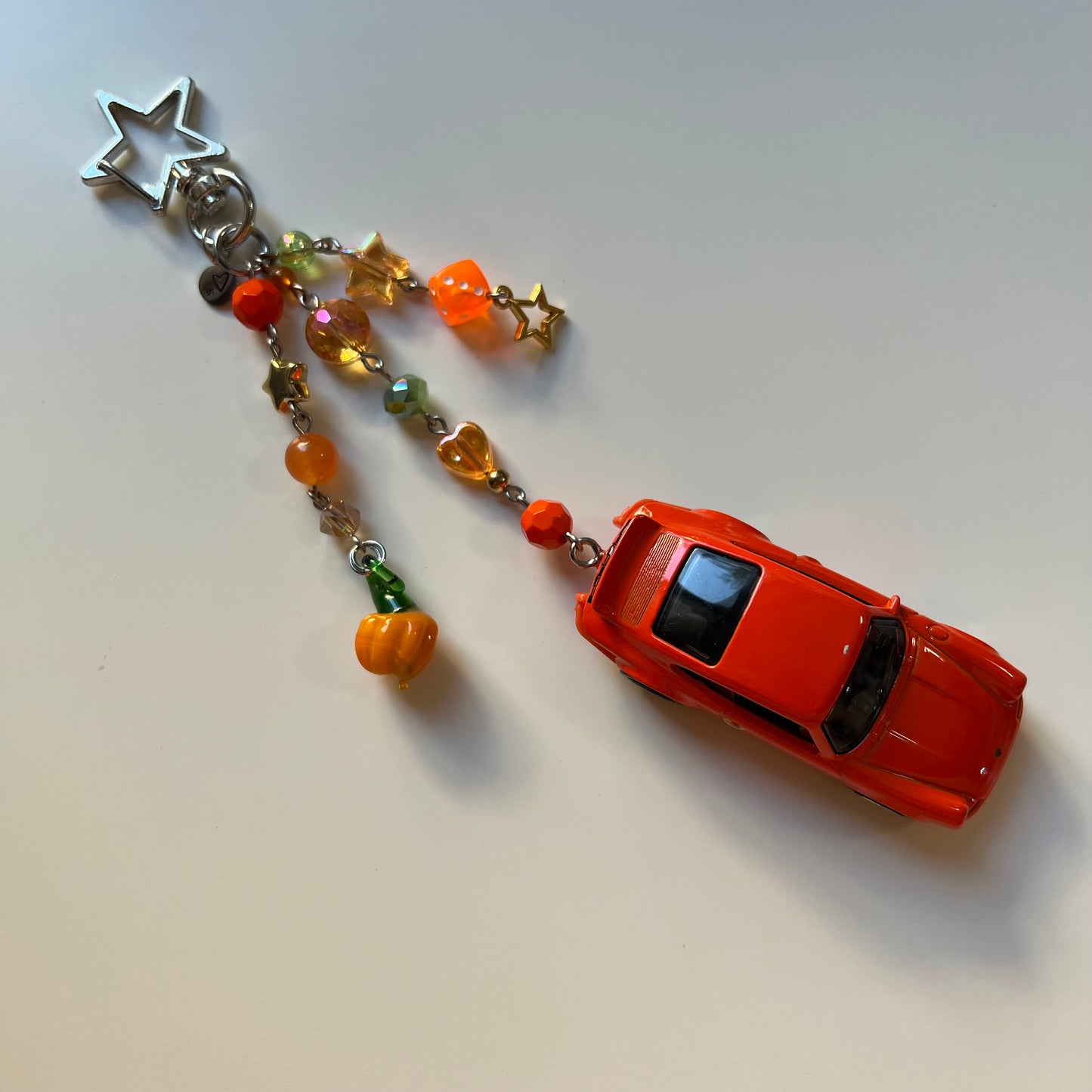 Porsche 911 Carrera RS 2.7 Beaded Keychain