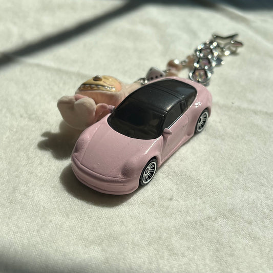 Porsche Targa x Monster Beaded Keychain