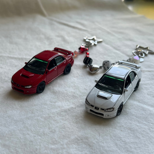 Subaru Matching Pair Beaded Keychain