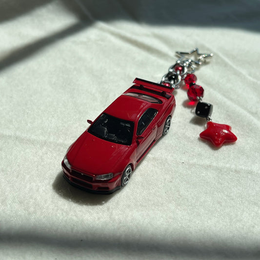 Nissan R34 GTR Beaded Keychain