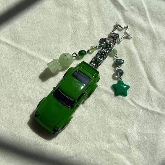 Porsche 934 x Green Buddy Beaded Keychain