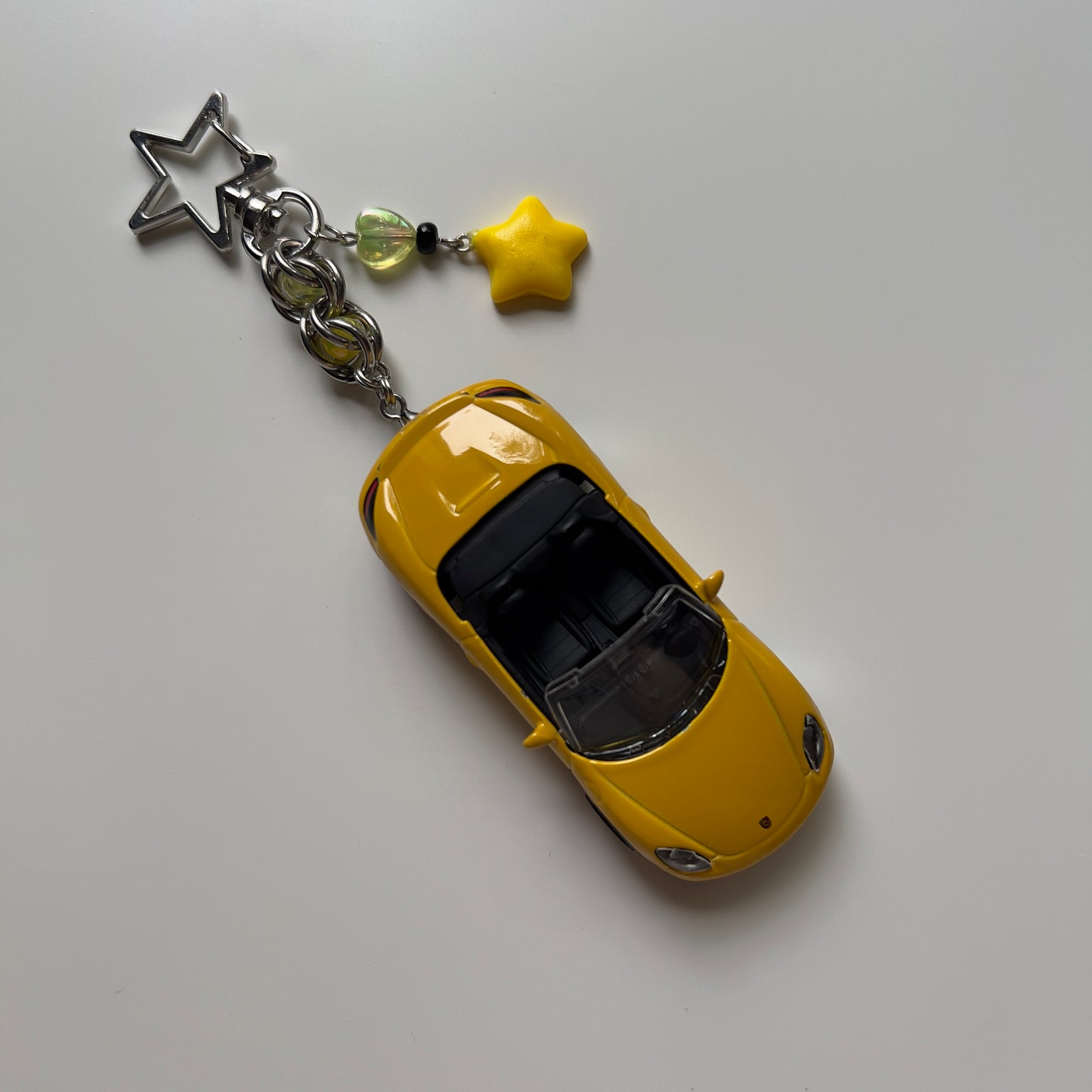 Porsche 718 Boxster Beaded Keychain