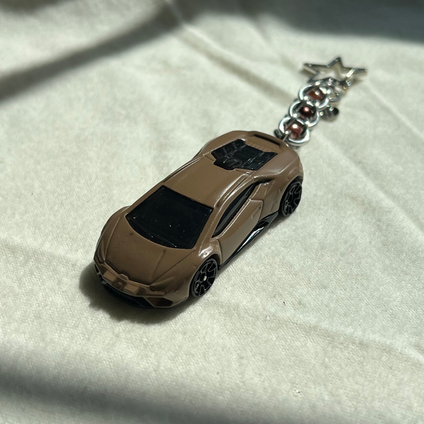 Lamborghini Beaded Keychain