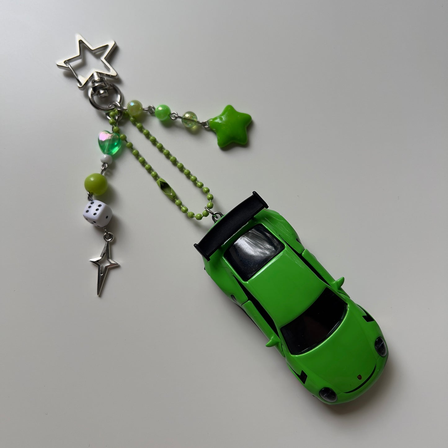 Porsche 911 GT3 RS Beaded Keychain