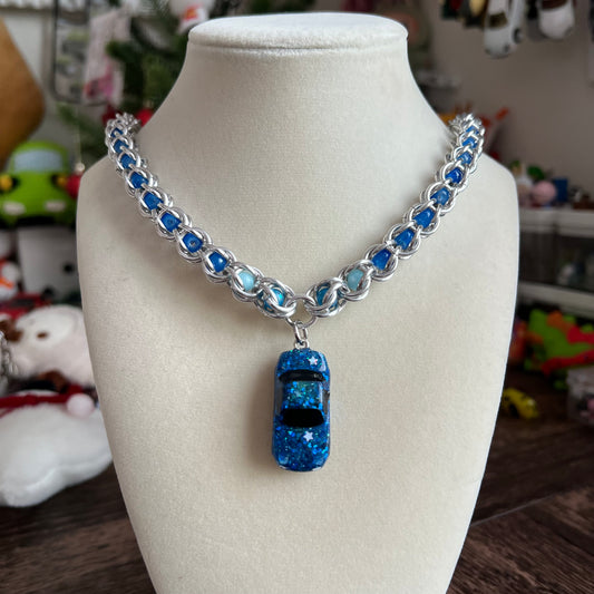 Blue Starry Night NA Miata Chain Necklace