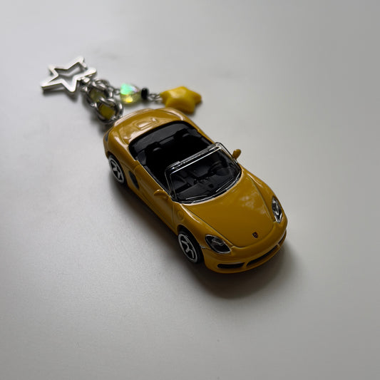 Porsche 718 Boxster Beaded Keychain