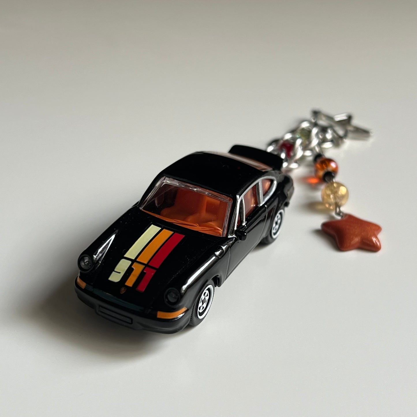 Porsche 911 Carrera RS 2.7 Beaded Keychain