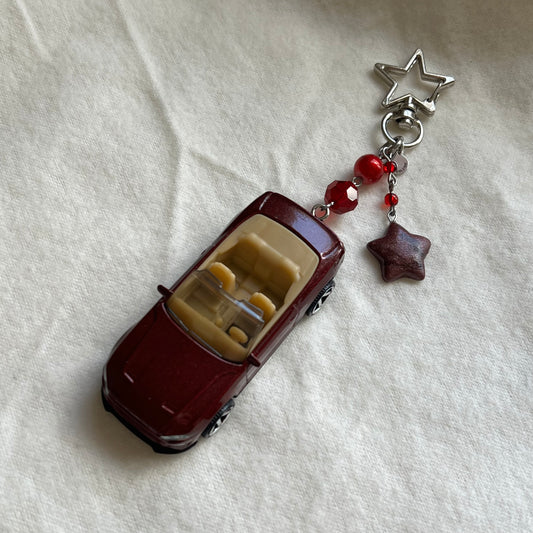 Mustang Beaded Keychain