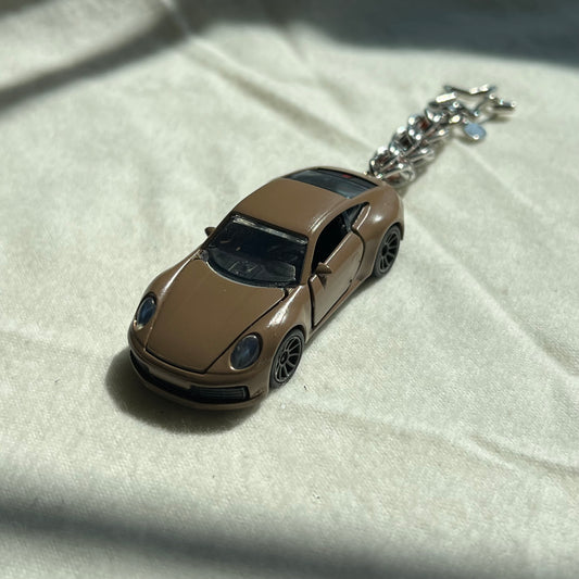 Porsche Carrera Beaded Keychain