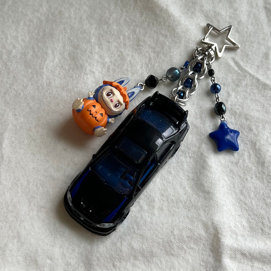 Honda Civic Si x Halloween Monster Beaded Keychain