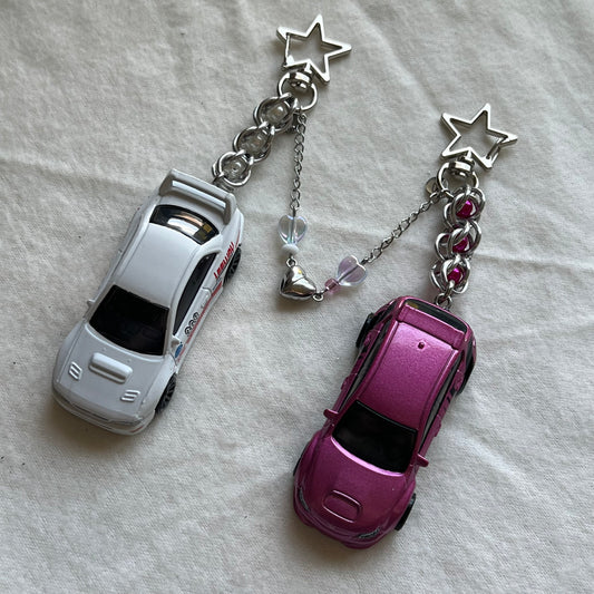 Subaru Matching Pair Beaded Keychain