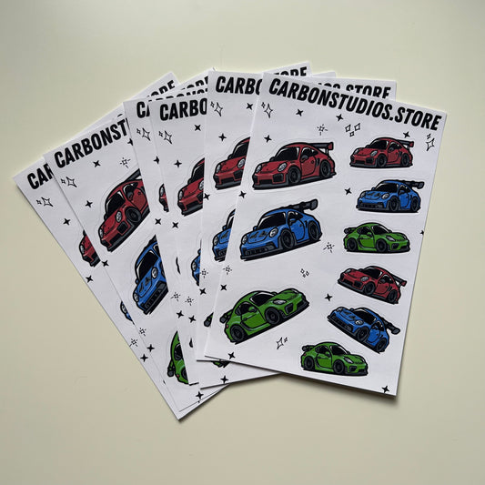 Porsche GT2/3/4 Sticker Sheet