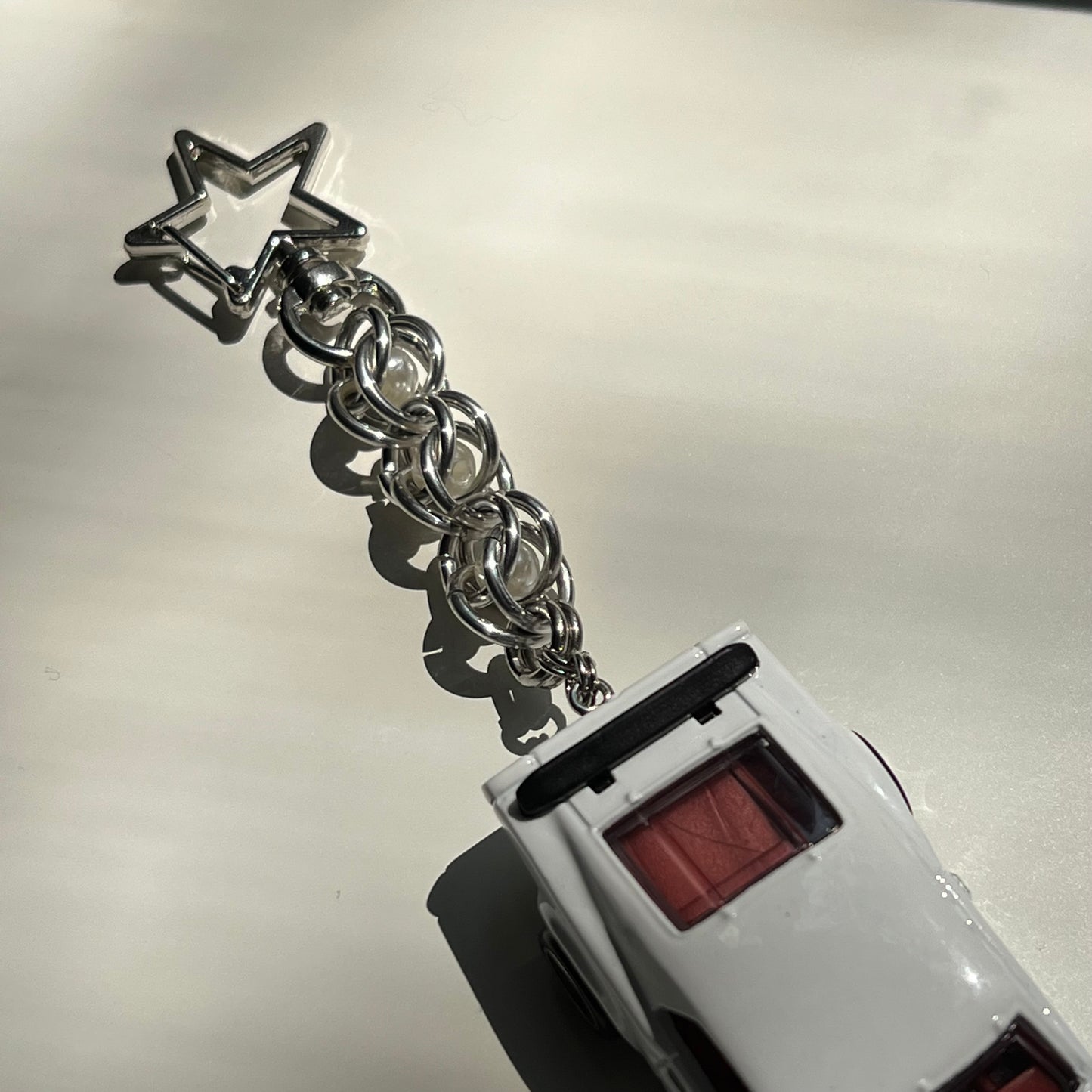 Mustang Boss 302 Beaded Keychain