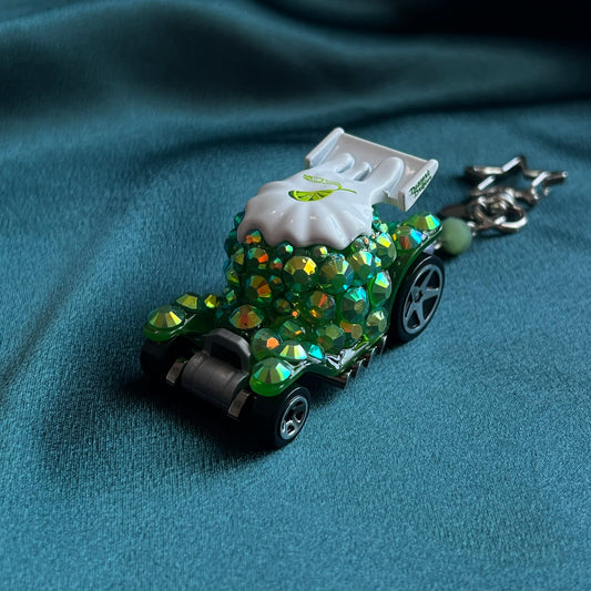 Rhinestone Jelly Beaded Keychain