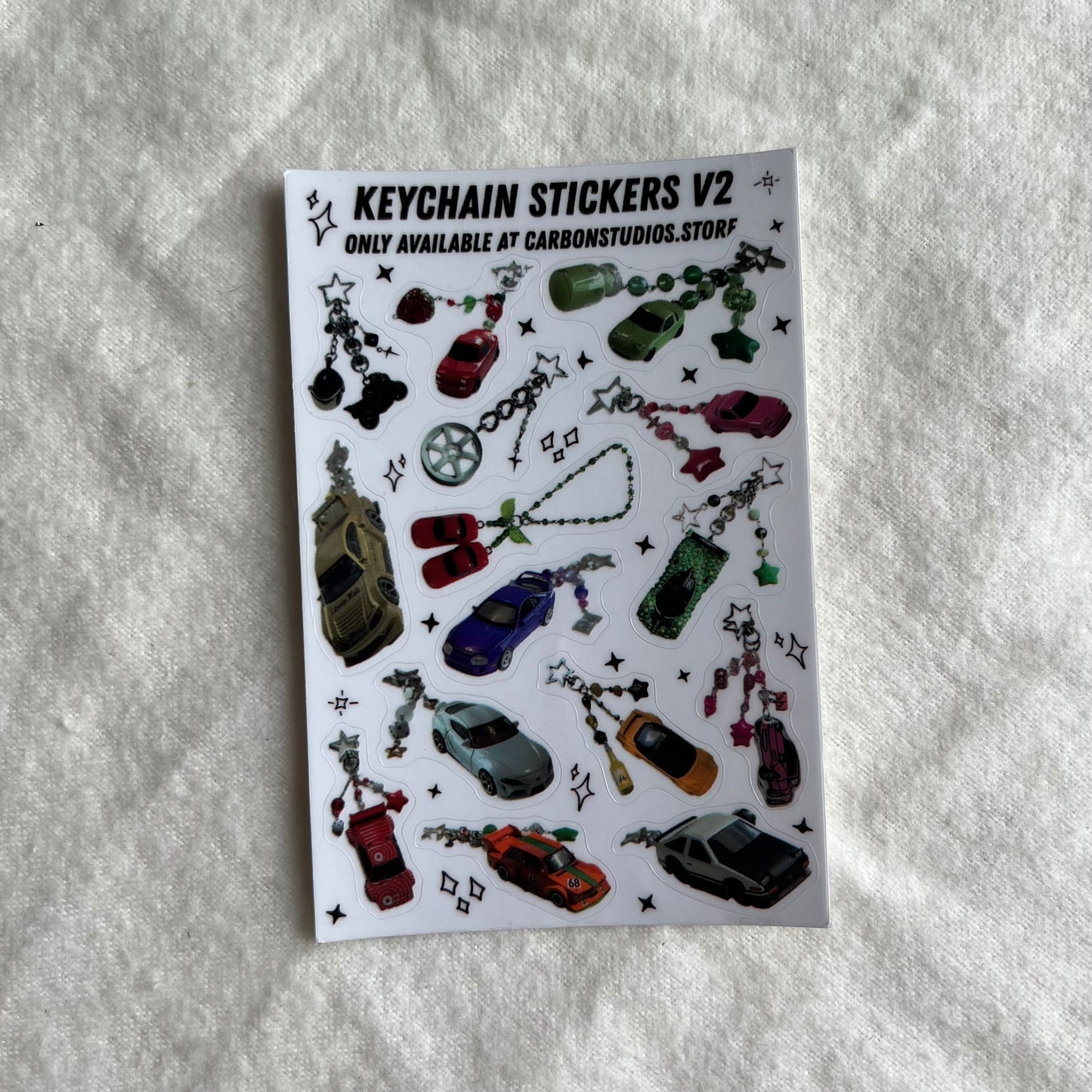 OOPS Keychain Stickers V2 Sticker Sheet