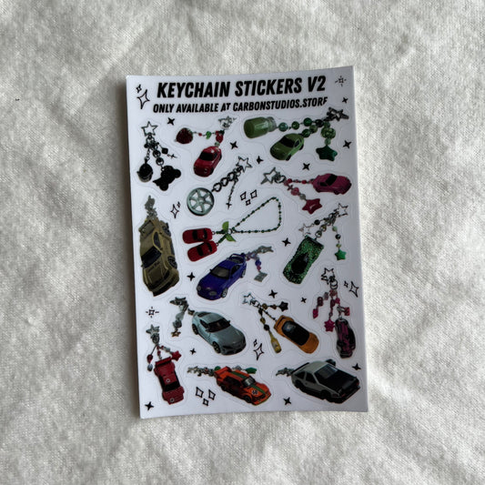 OOPS Keychain Stickers V2 Sticker Sheet