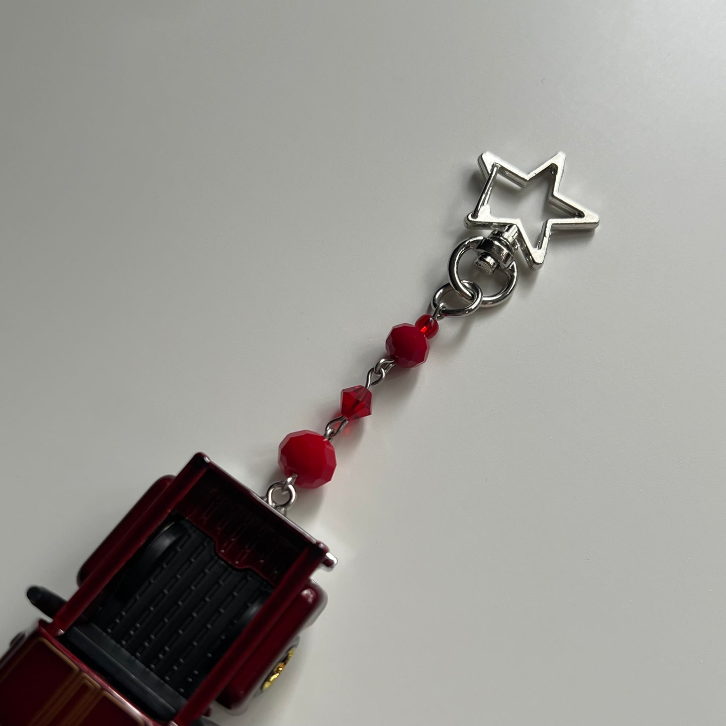 1978 Dodge Li’l Red Express Truck Beaded Keychain