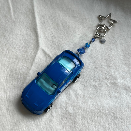 Mustang Beaded Keychain