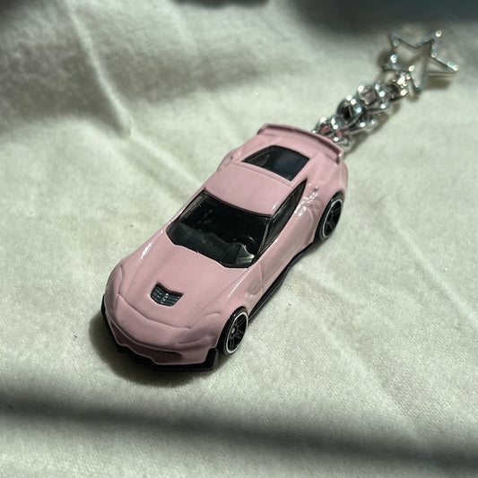 Corvette Beaded Keychain