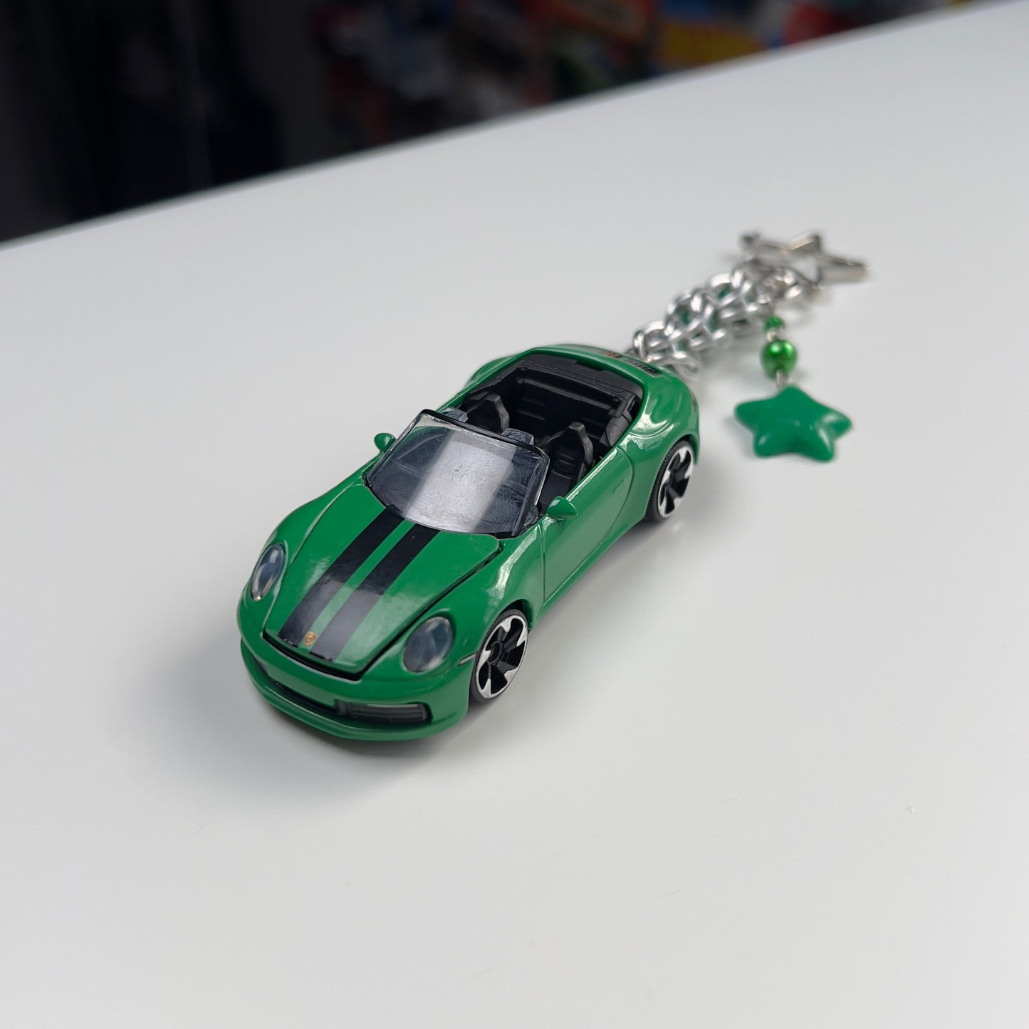 Porsche 911 Carrera S Beaded Keychain