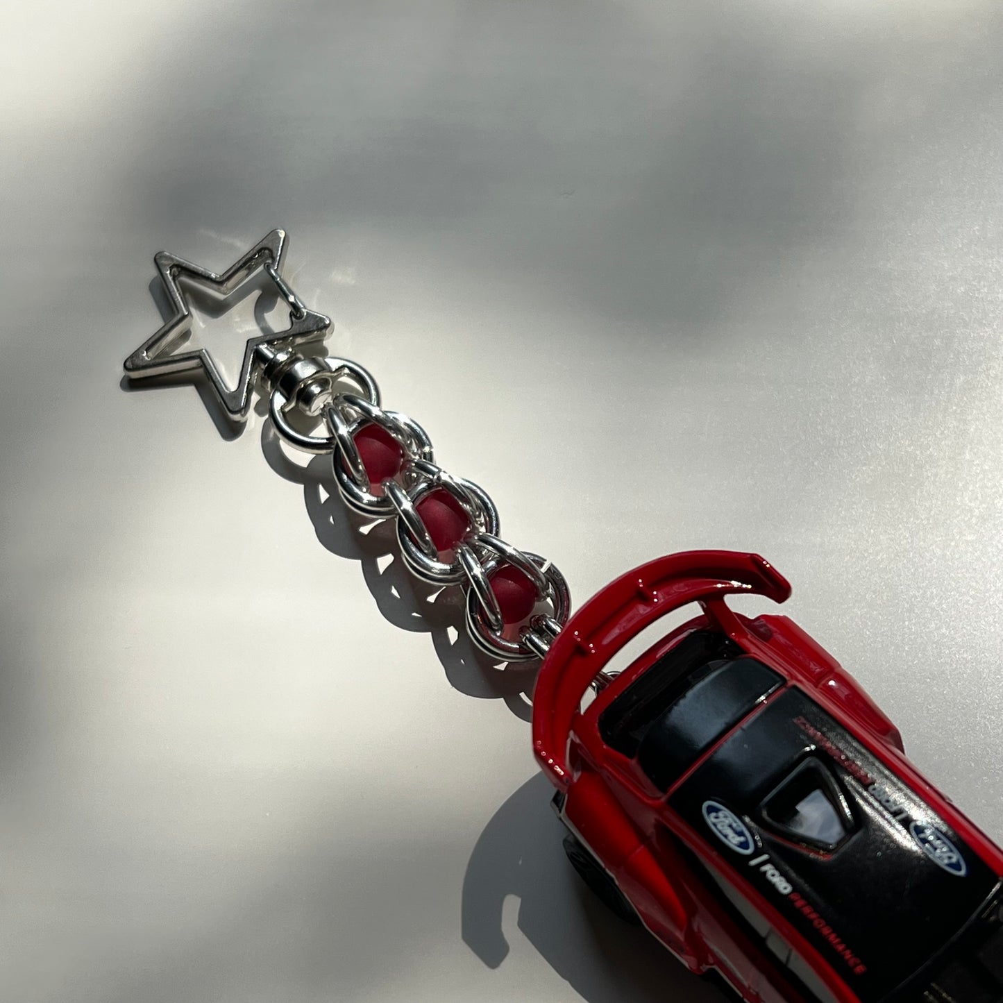 Ford Mustang Mach-E 1400 Beaded Keychain