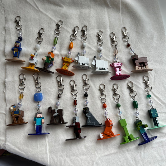 MC Characters Beaded Keychain