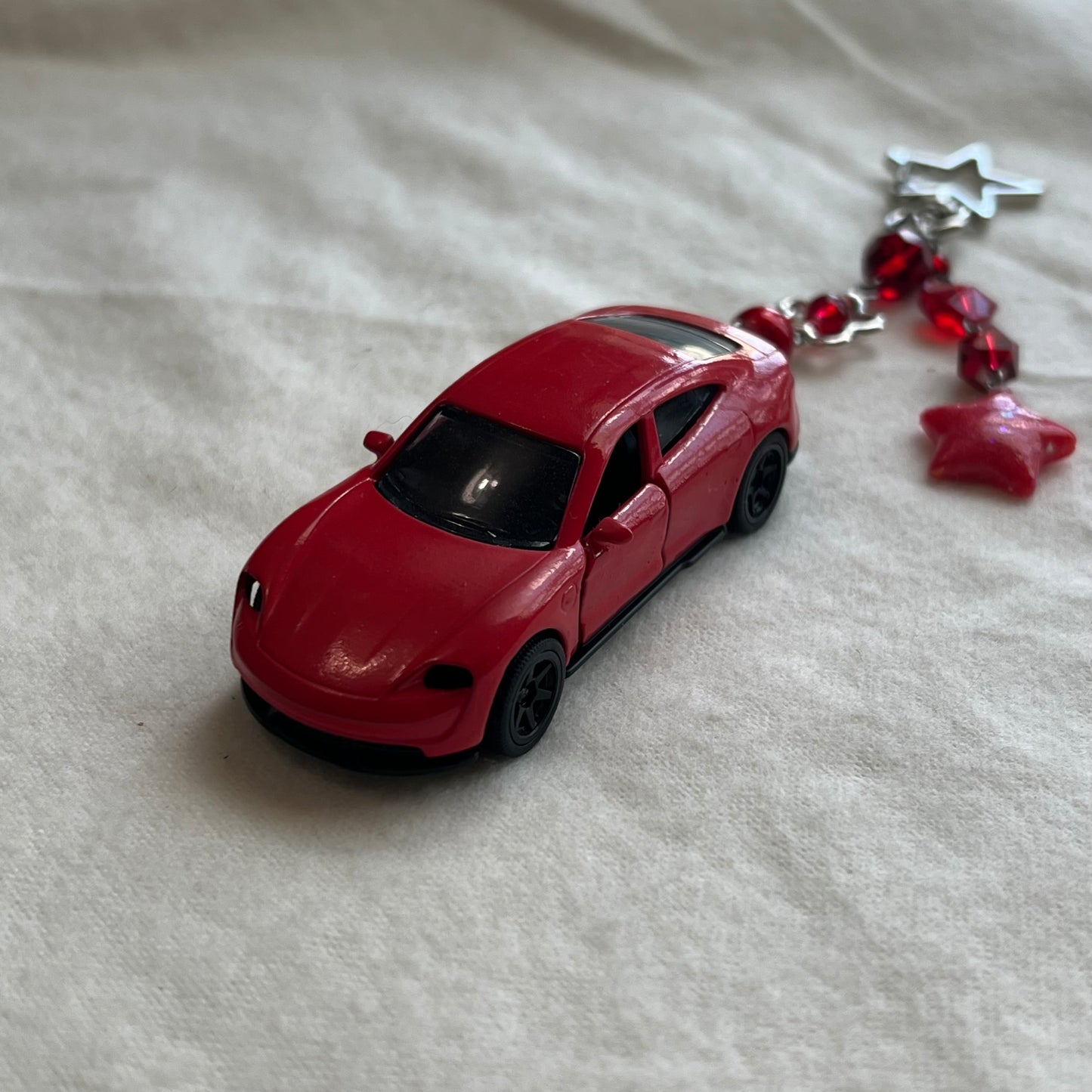 Porsche Taycan Beaded Keychain
