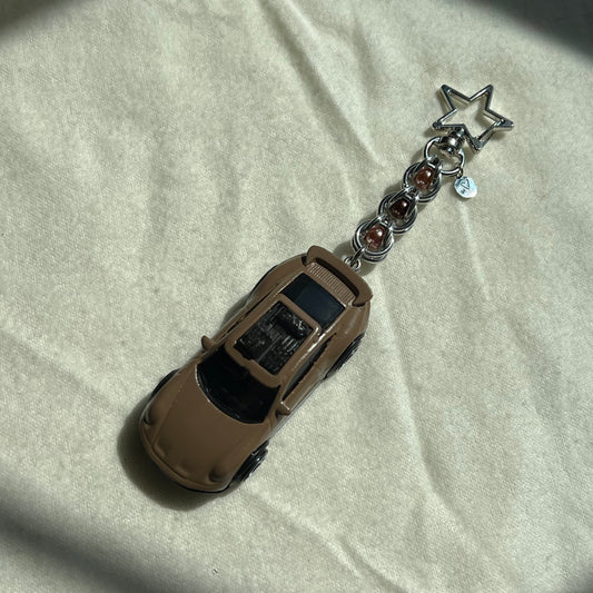 Porsche Rallye Beaded Keychain