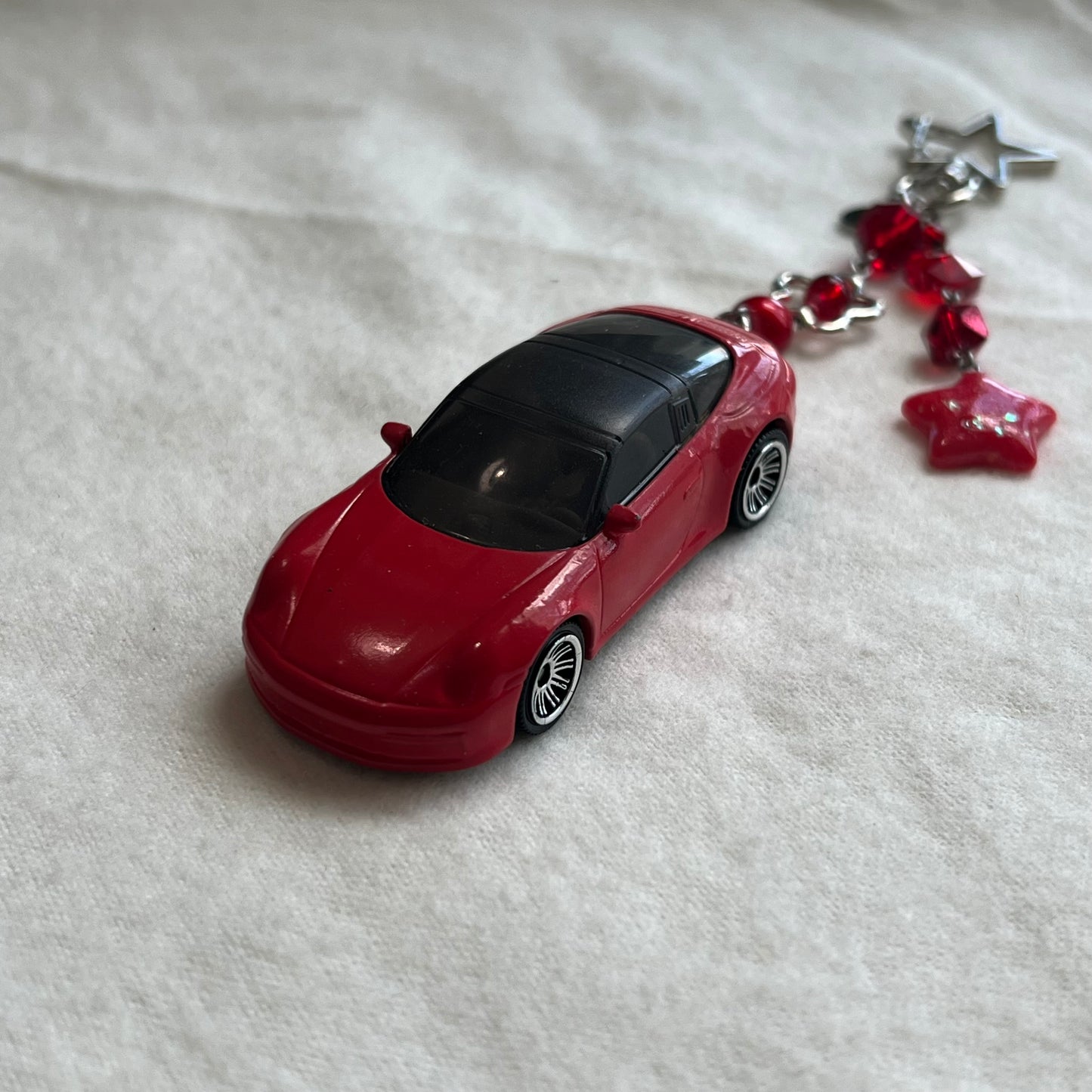 Porsche Targa Beaded Keychain