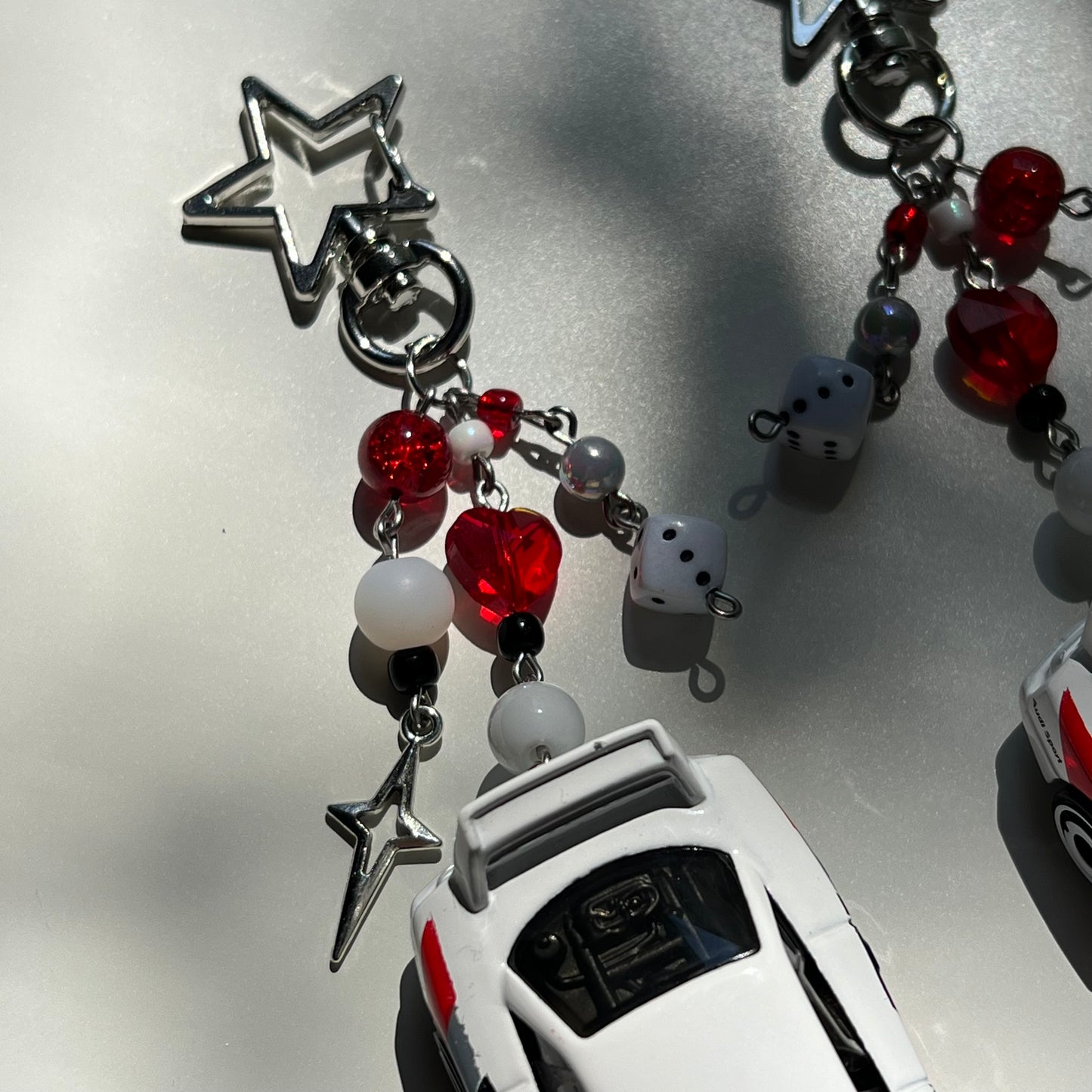 Audi 90 Quattro Beaded Keychain