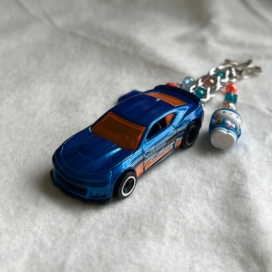2017 Camaro ZL1 & Kitty Beaded Keychain