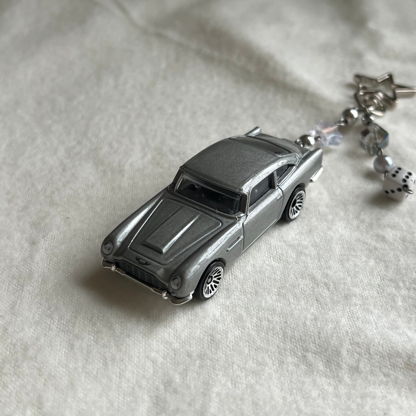 Aston Martin 1963 DB5 Beaded Keychain