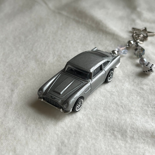 Aston Martin 1963 DB5 Beaded Keychain