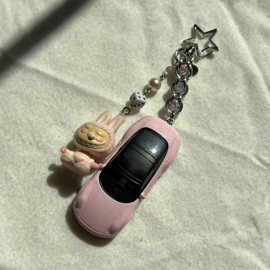 Porsche Targa x Monster Beaded Keychain