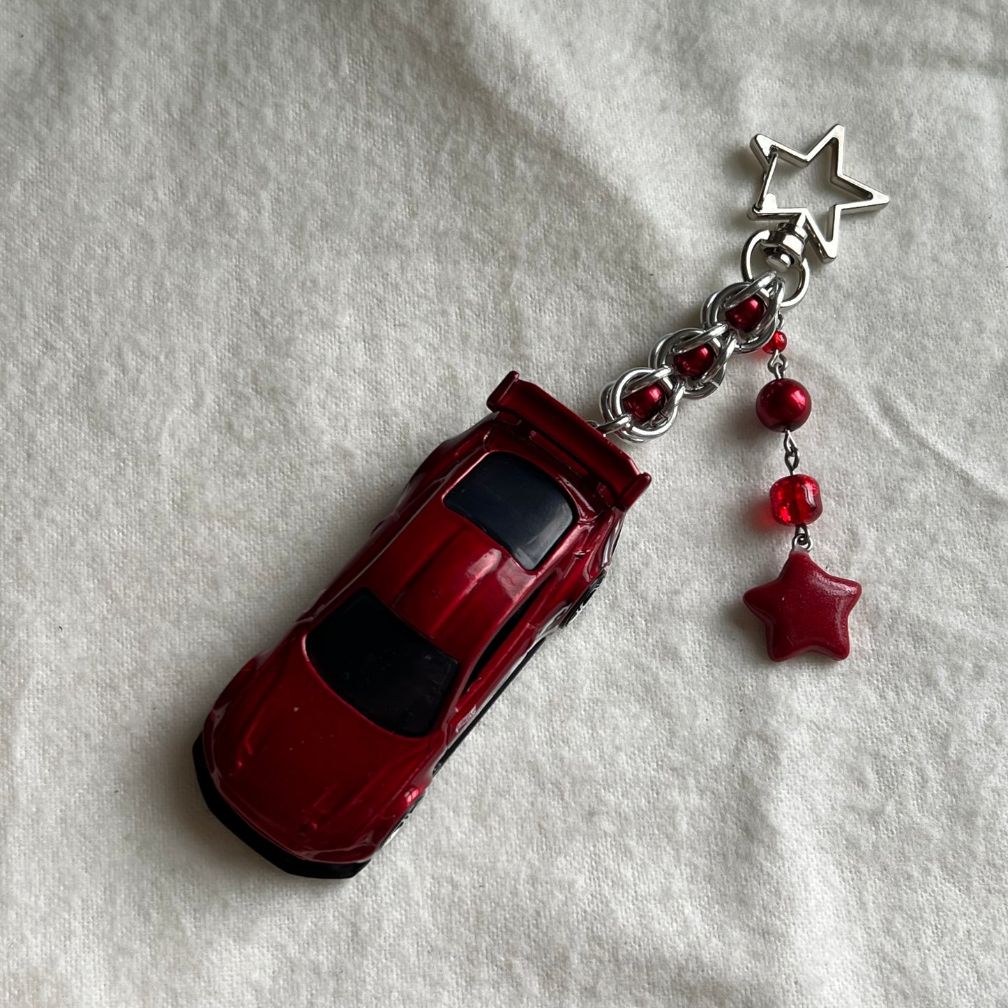 ‘18 Ford Mustang GT Beaded Keychain