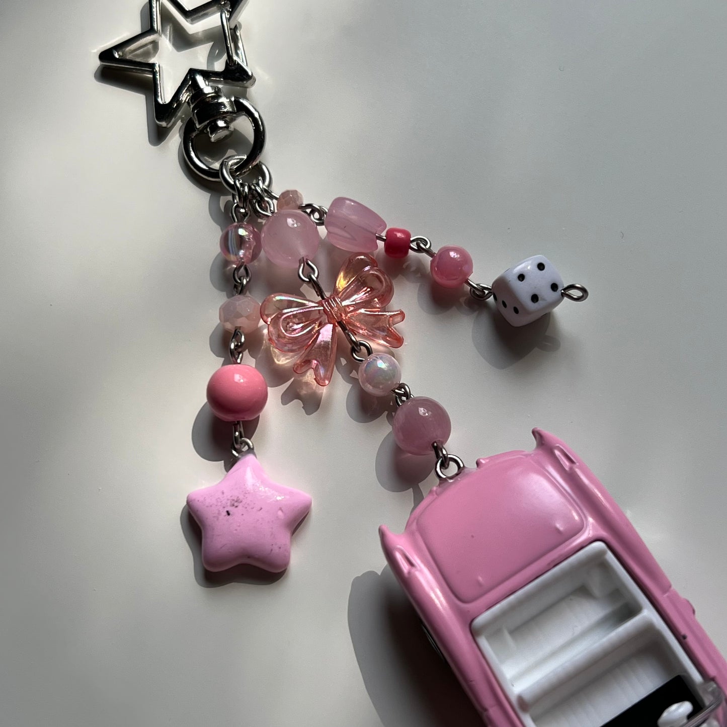 1956 Corvette Beaded Keychain