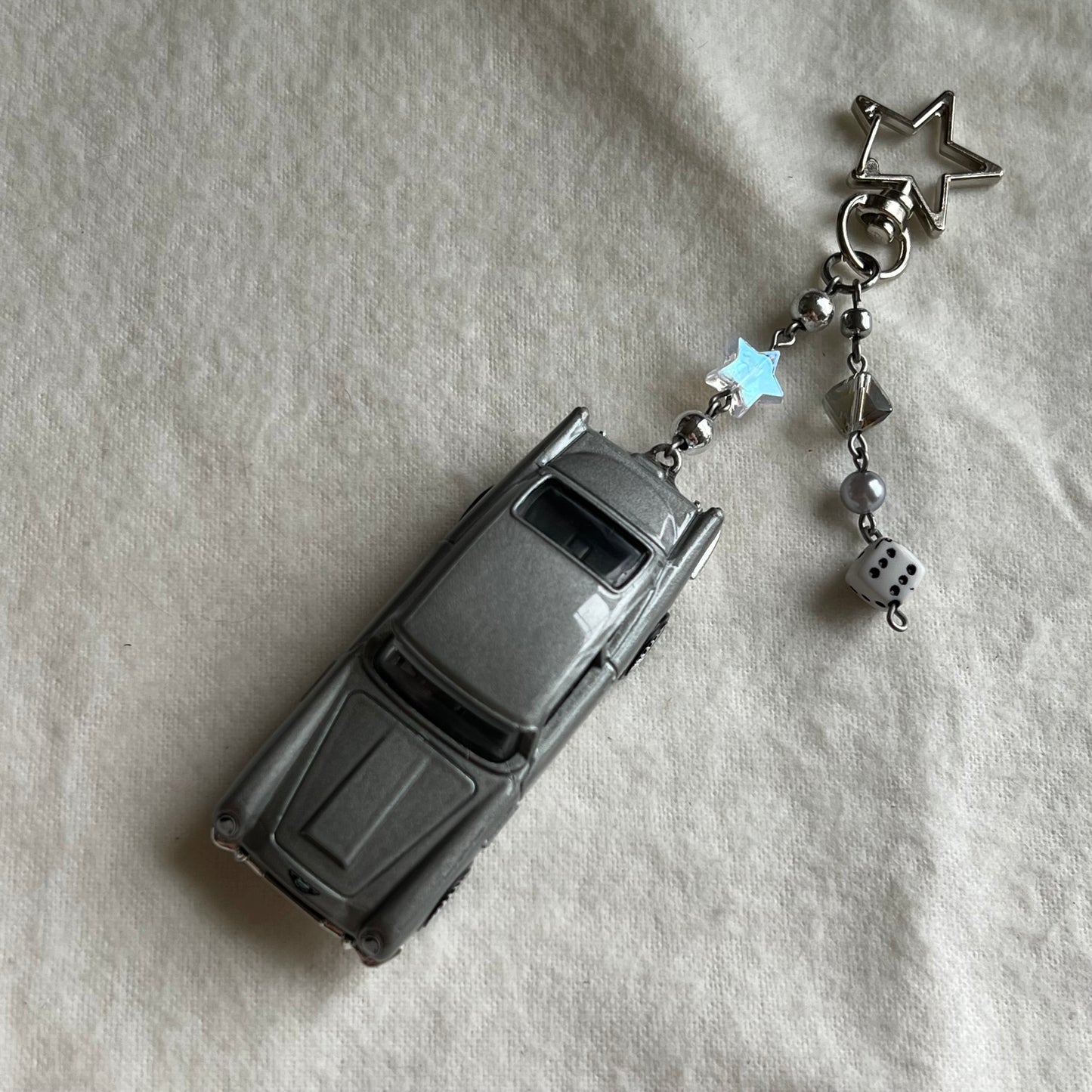 Aston Martin 1963 DB5 Beaded Keychain