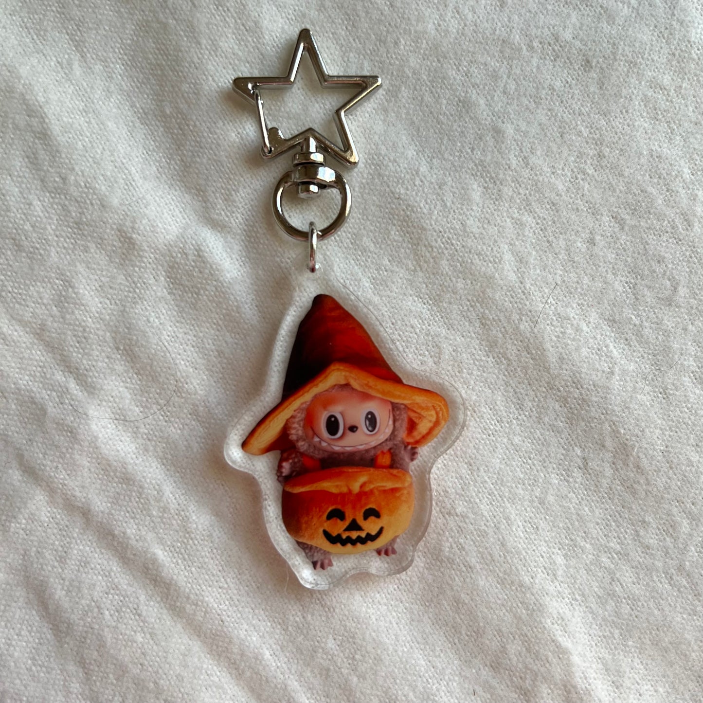 Halloween Pumpkin Monster Acrylic Keychain