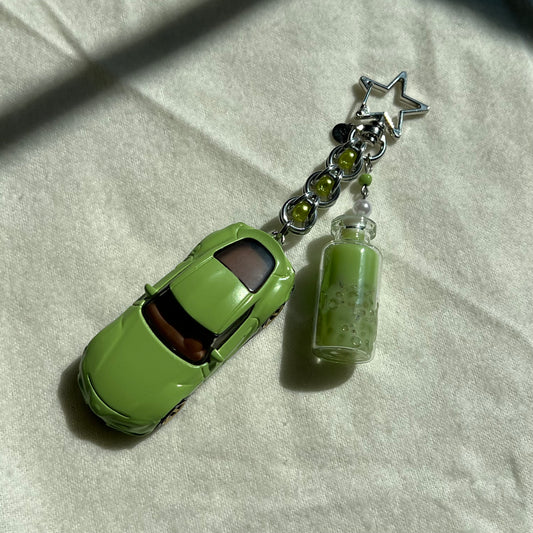 Matcha Supra Beaded Keychain