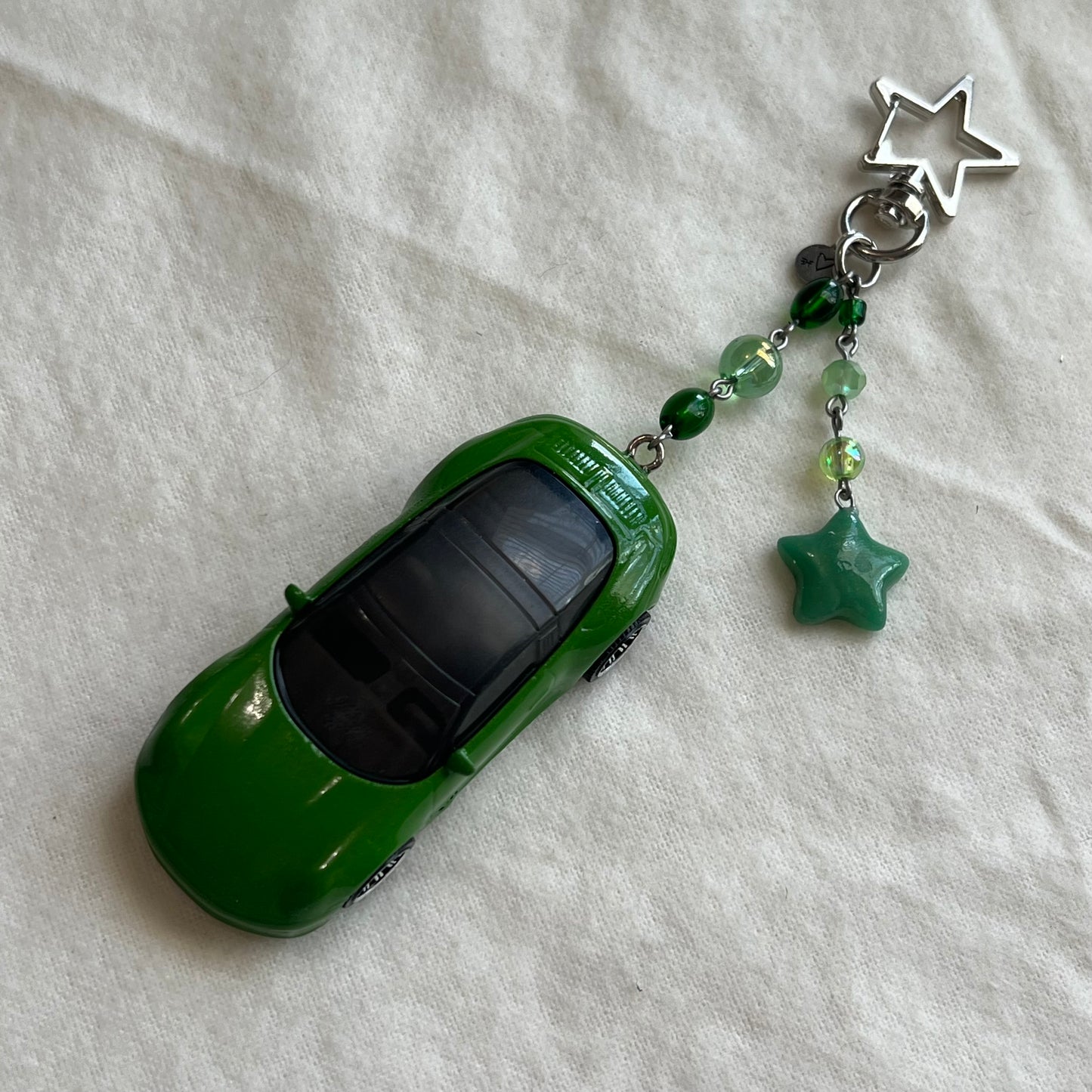 Porsche Targa Beaded Keychain