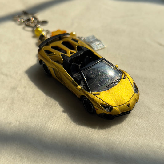 Lamborghini Aventador SV Roadster Beaded Keychain